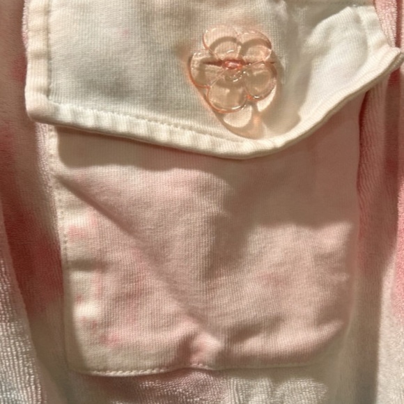 LoveShackFancy Santinella Terry Cloth Jogger Sweatpants Cherry Fizz sz S - Picture 5 of 7